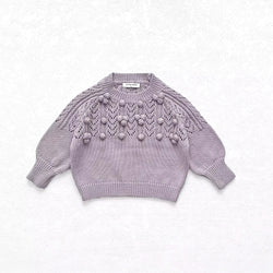 Chunky Textured Sweater - Lavender