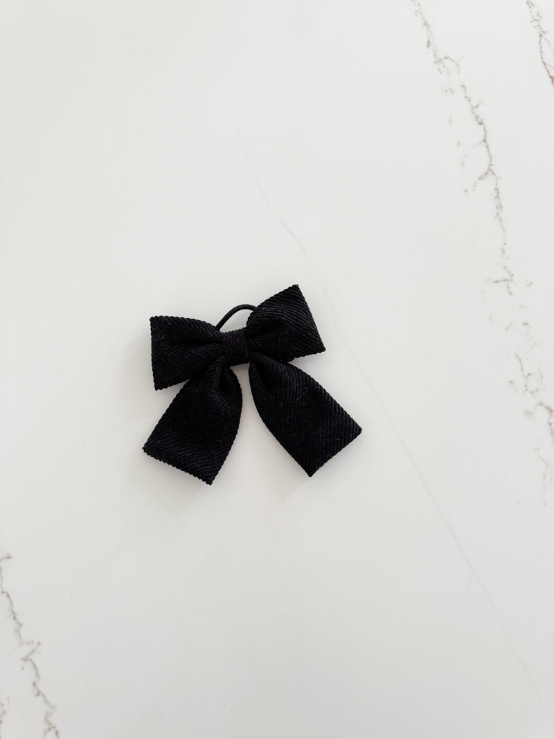 Bow With Scrunchie - Black