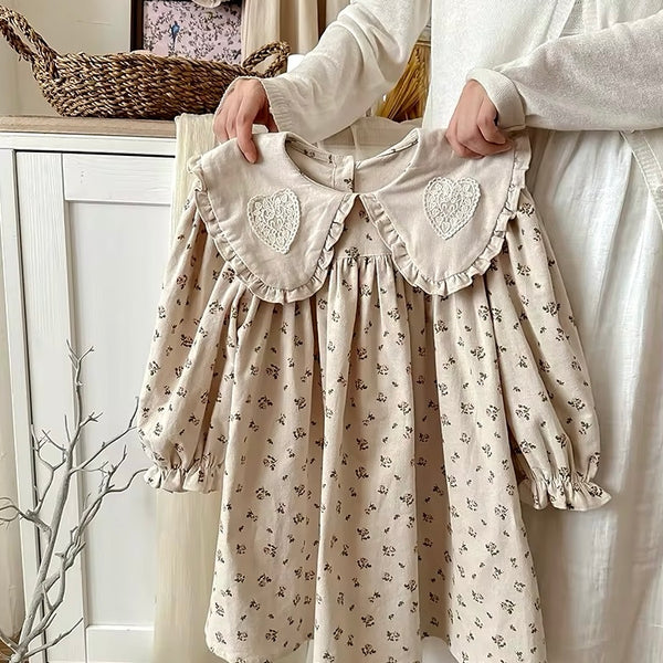 long sleeve baby girl dress Lily Floral Dress – BeeBeeBabyBoutique