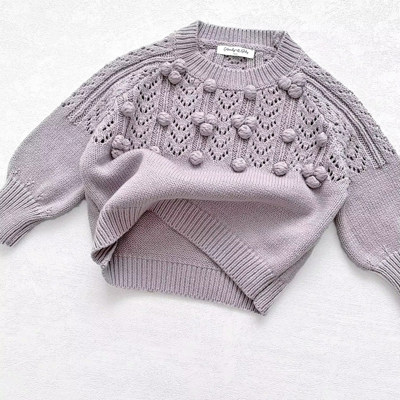 Chunky Textured Sweater - Lavender