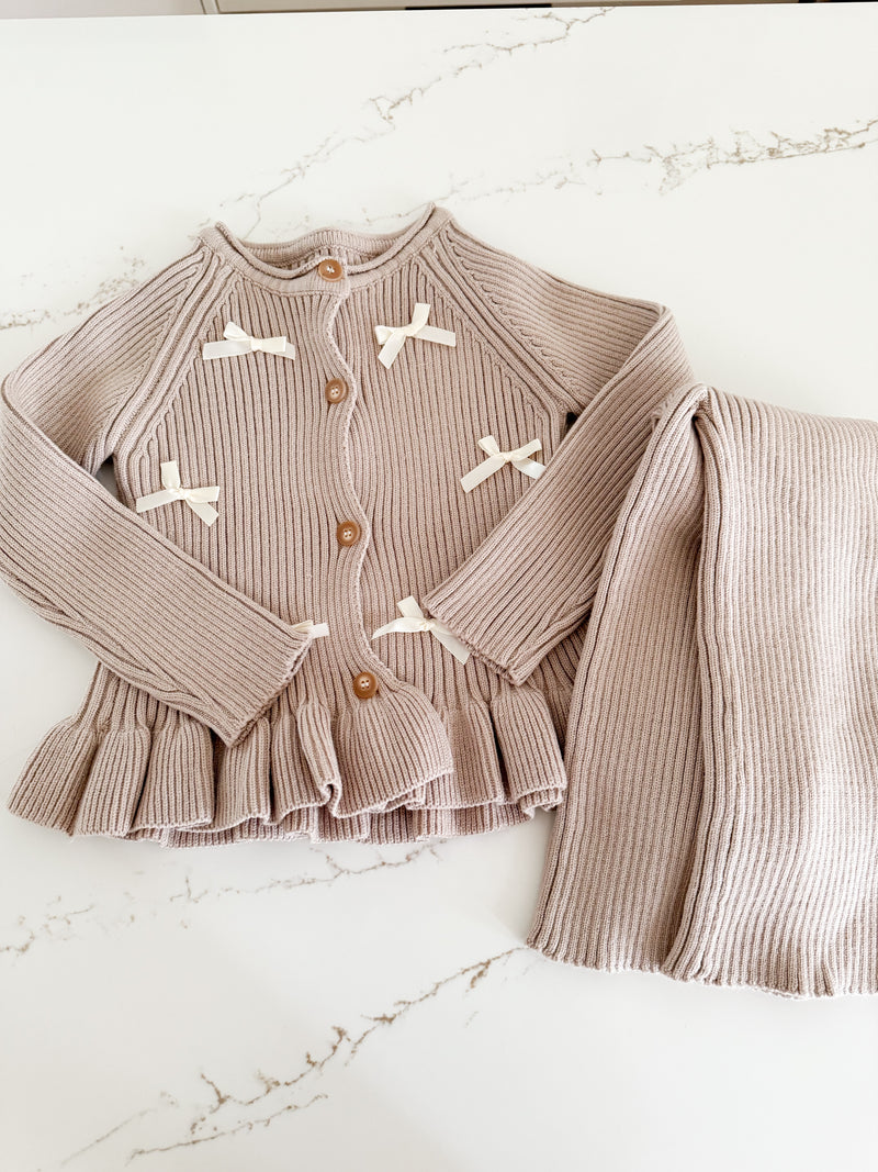 Knit Bow Set
