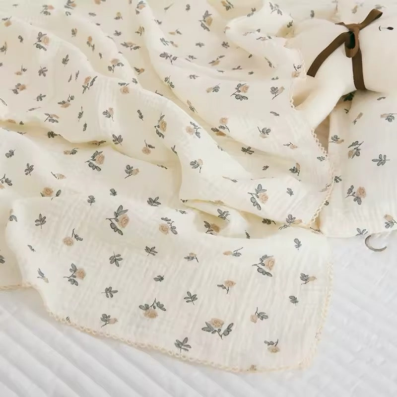 Floral Cotton Blanket