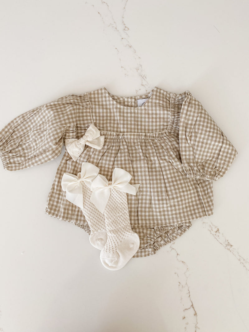 Gingham Cotton Set