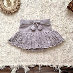 Chunky Knit Skirt - Lavender