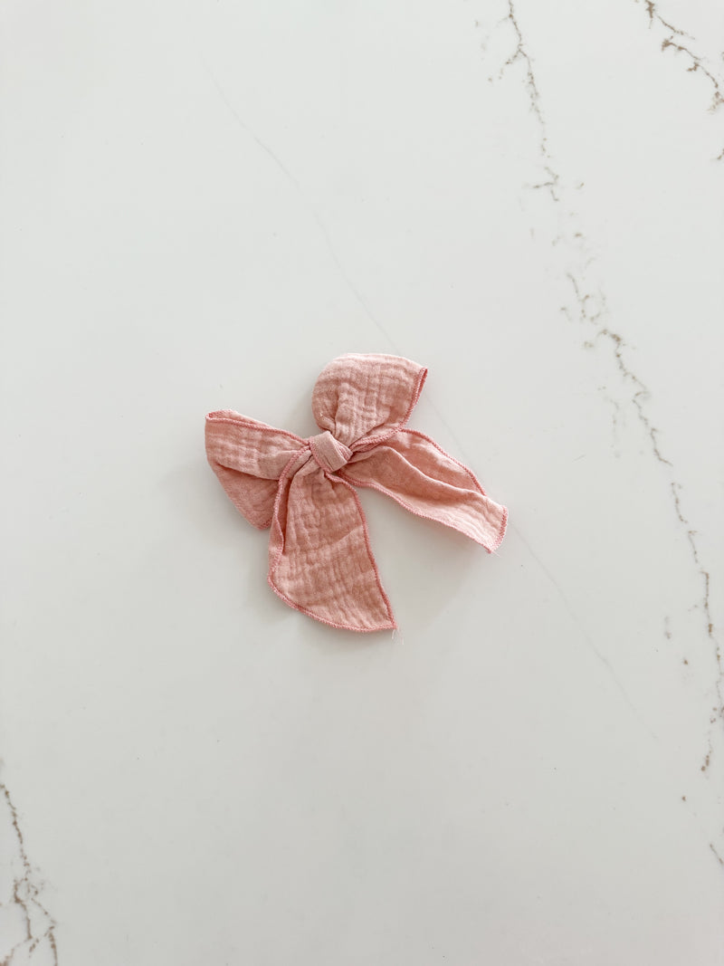 Fabric Bow Clip