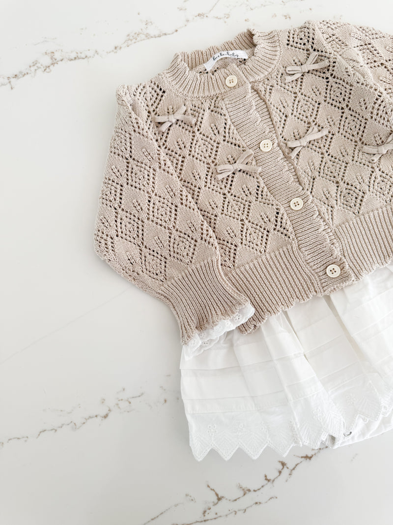 Knit Bow Cardigan
