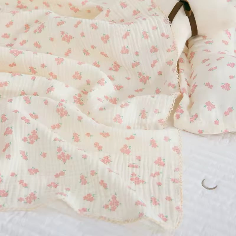 Floral Cotton Blanket