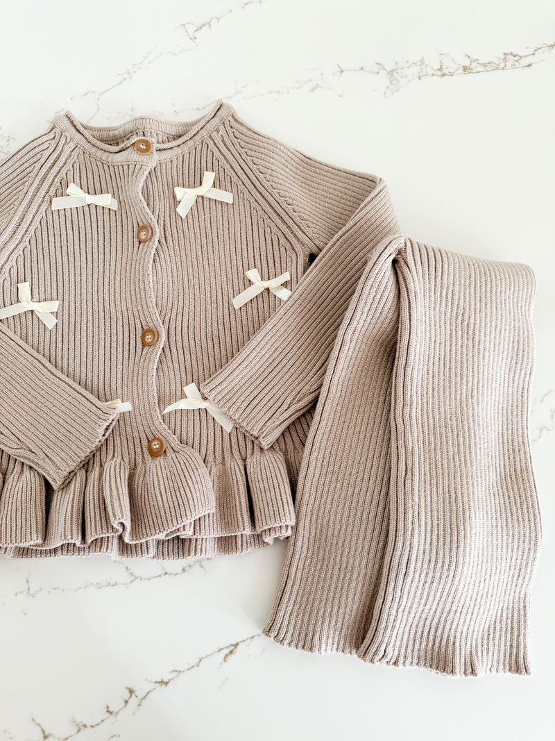 Knit Bow Set