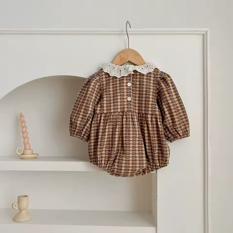 Olive Cotton Romper