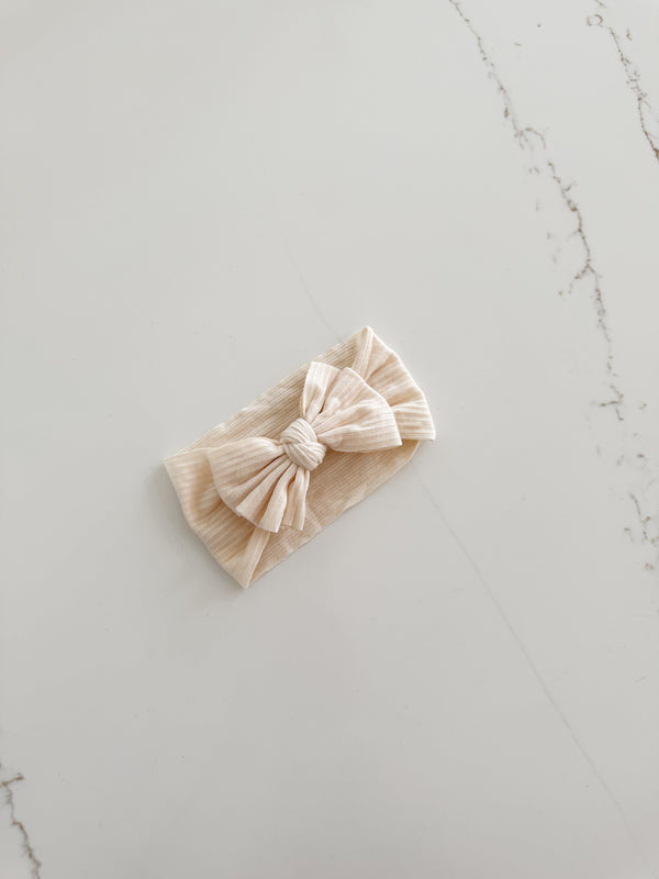 Stretchy Floral Bow Headband