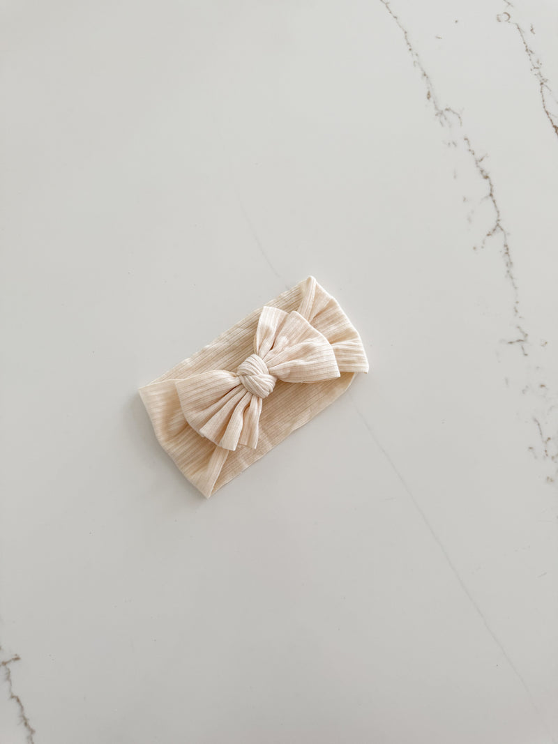 Stretchy Floral Bow Headband