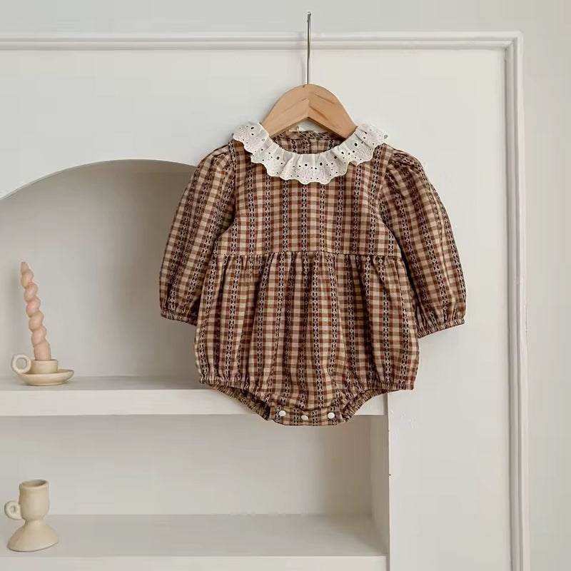 Olive Cotton Romper