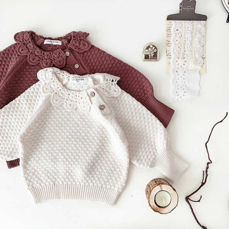 Knit Scalloped Sweater - Milk