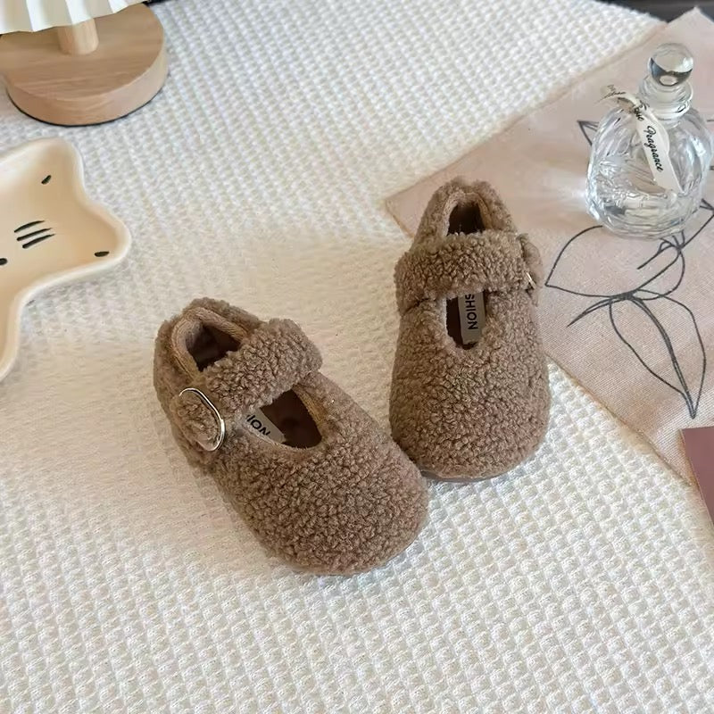 Lambswool Buckle Shoes