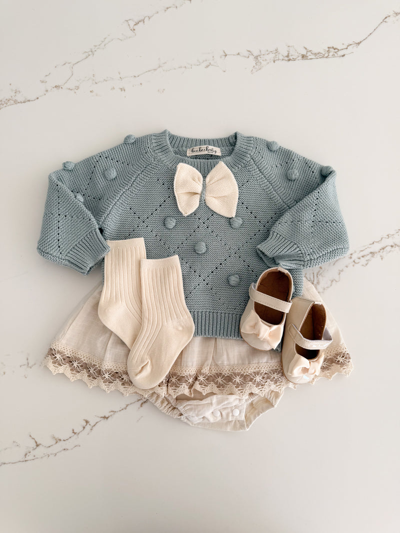 Pom Pom Knit Sweater