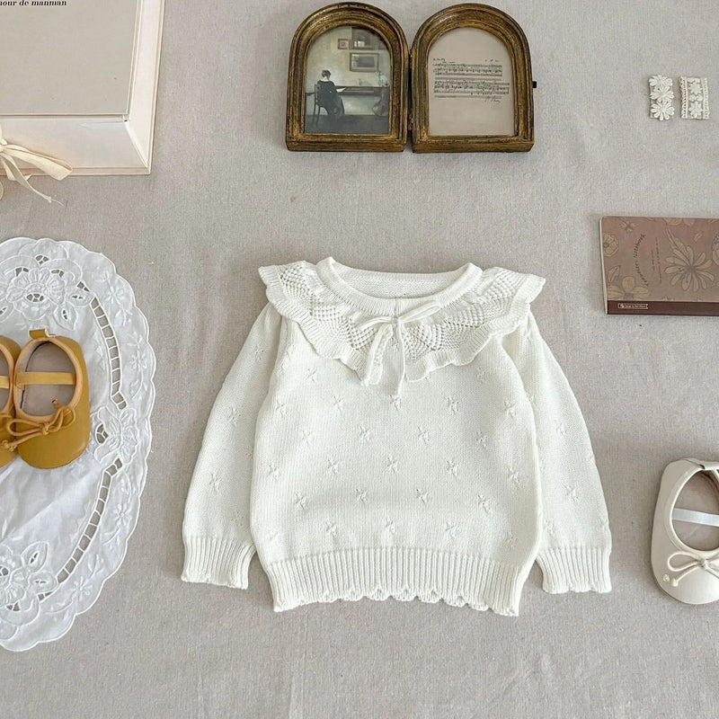 Textured Knit Sweater - Milk