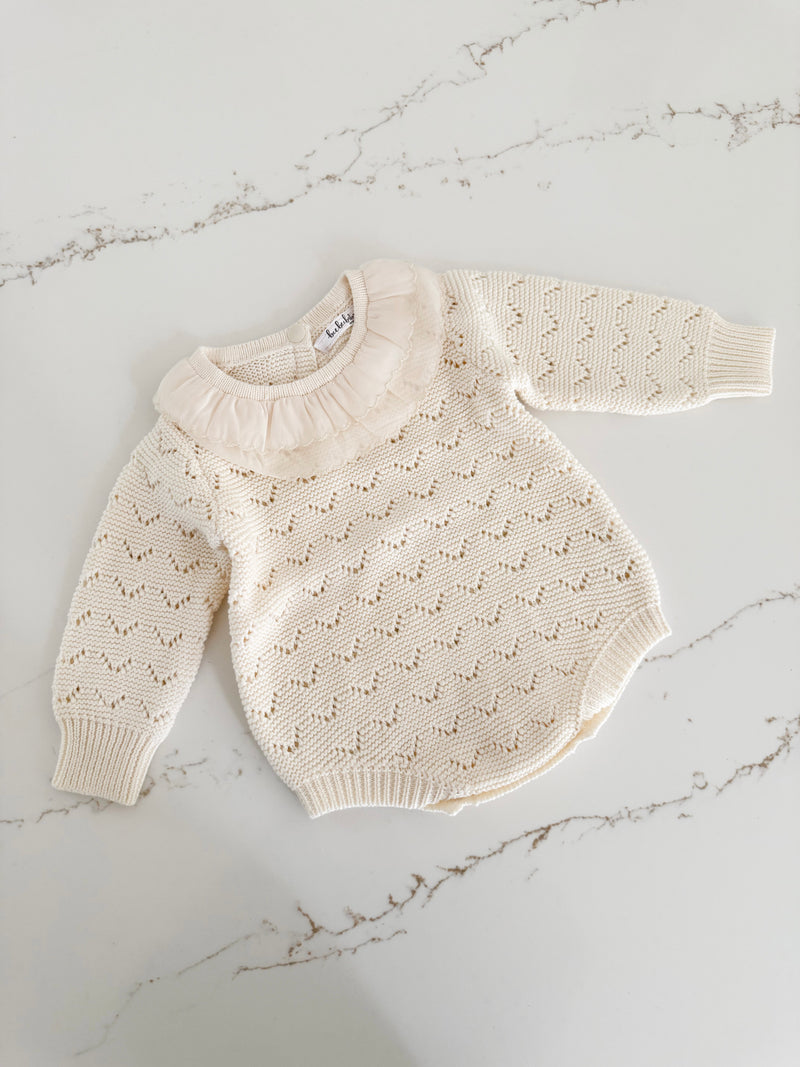 Textured Knit Romper