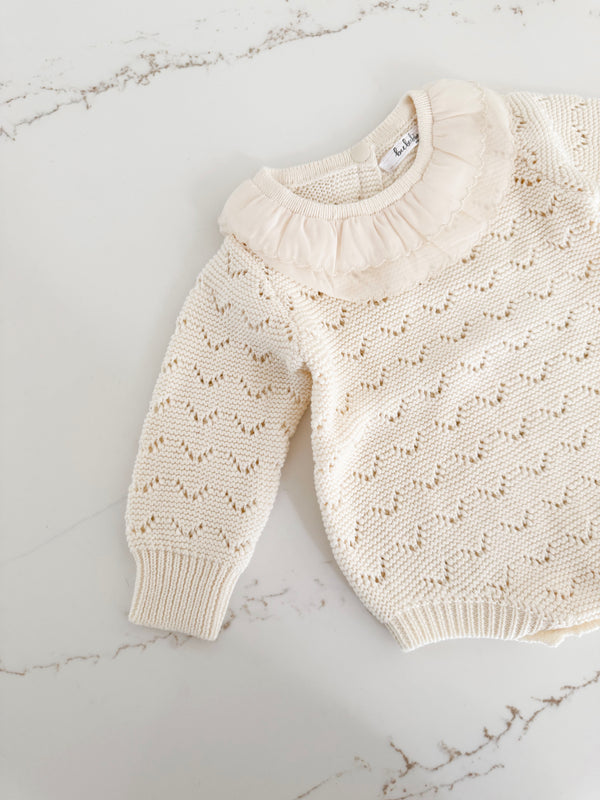 Textured Knit Romper