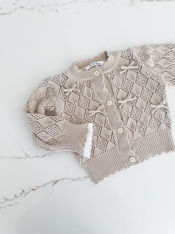 Knit Bow Cardigan