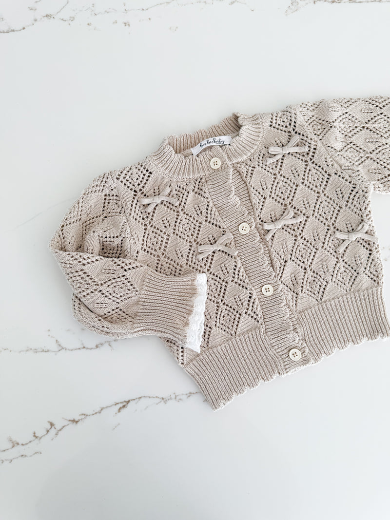 Knit Bow Cardigan