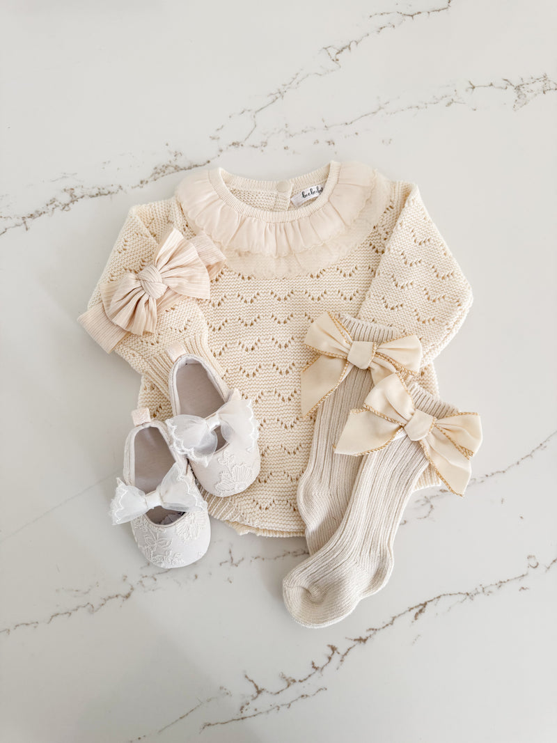 Textured Knit Romper