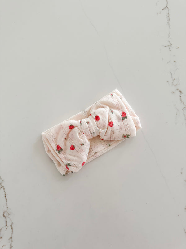 Stretchy Floral Bow Headband