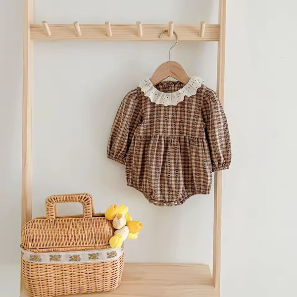 Olive Cotton Romper