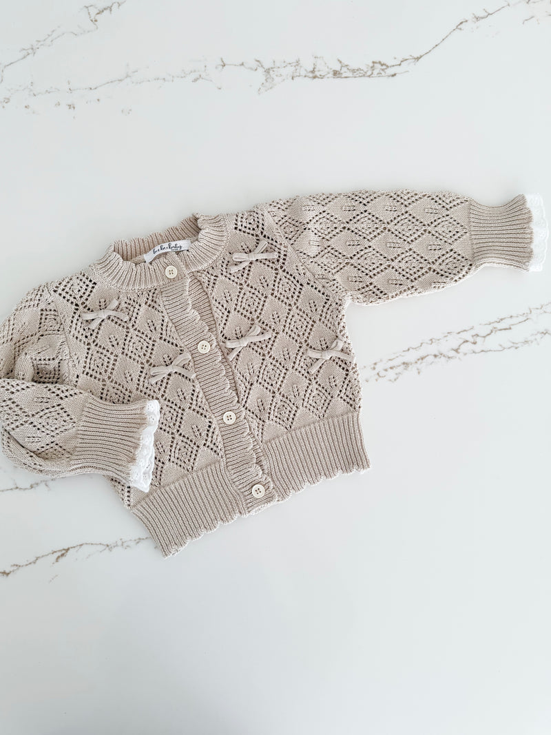 Knit Bow Cardigan