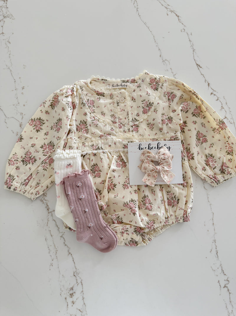 Dahlia Floral Romper