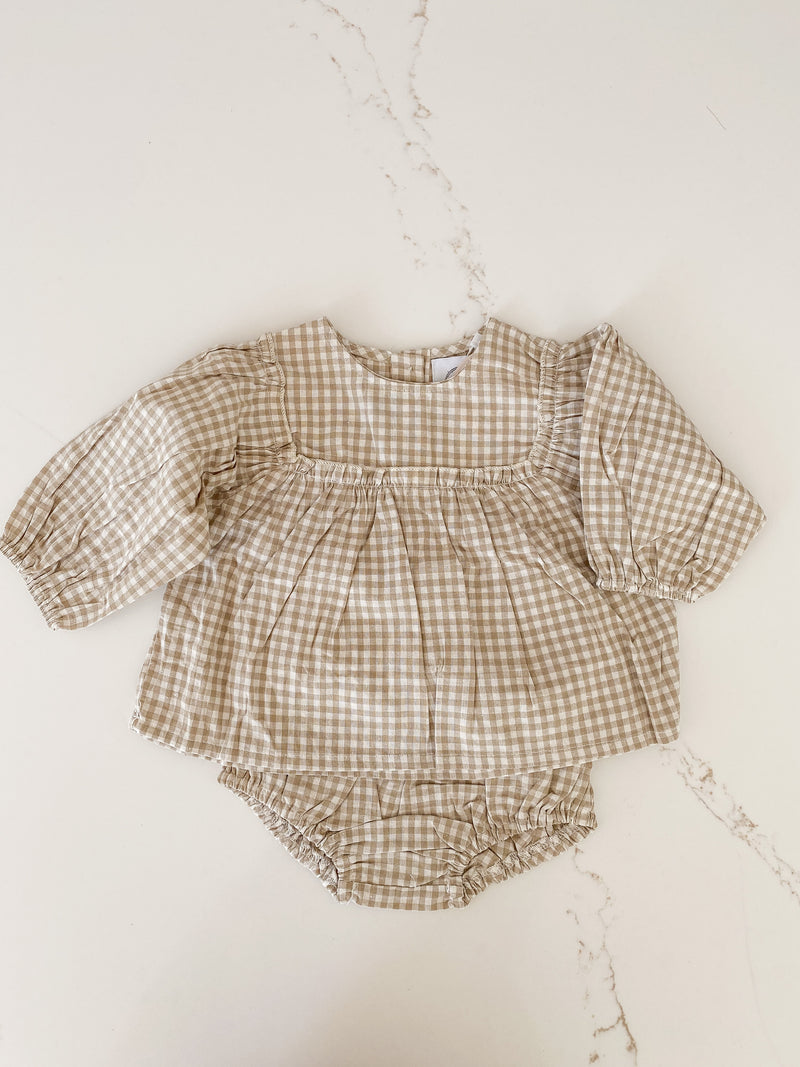 Gingham Cotton Set