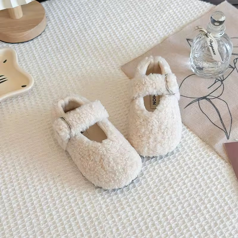 Lambswool Buckle Shoes