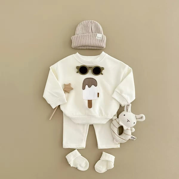 Cotton Tracksuit - Cream