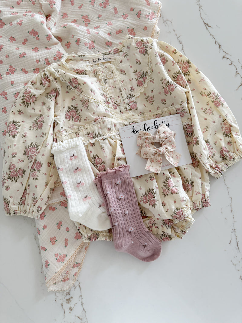 Dahlia Floral Romper