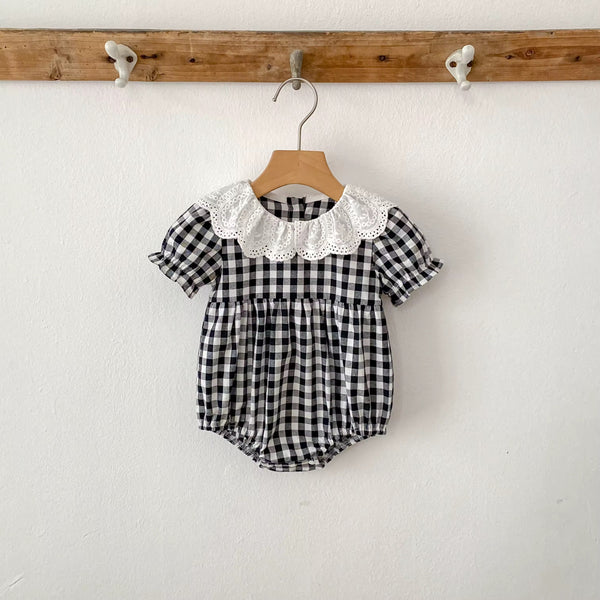 Gingham Cotton Romper