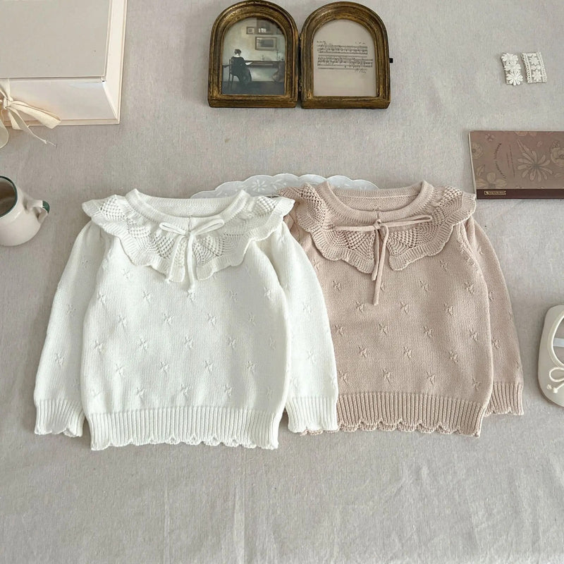 Textured Knit Sweater - Milk