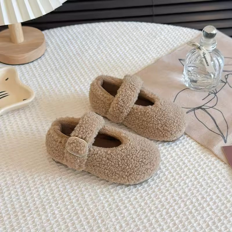 Lambswool Buckle Shoes