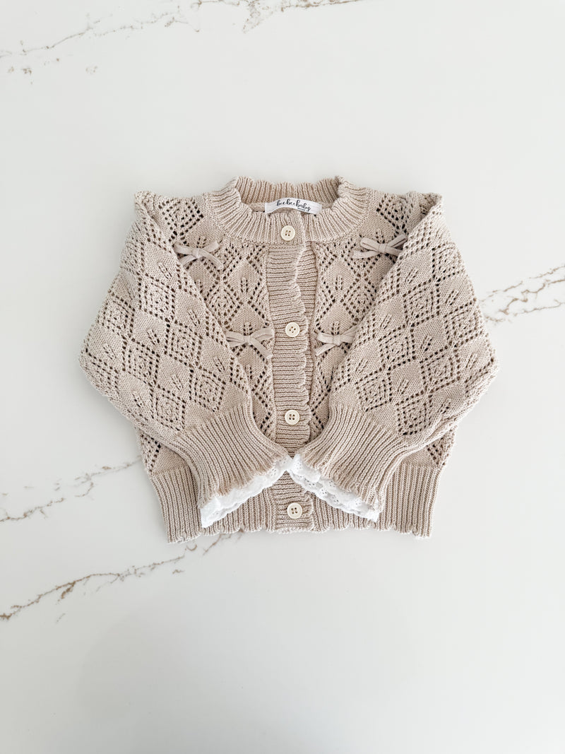 Knit Bow Cardigan