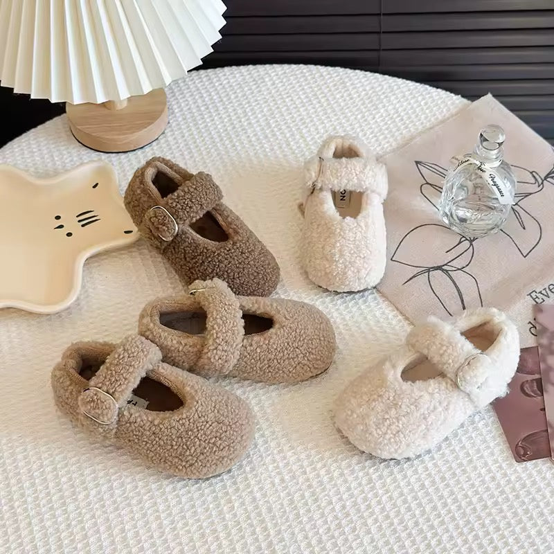 Lambswool Buckle Shoes