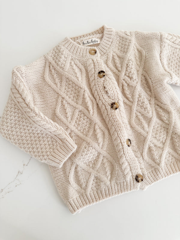 Chunky Cable Knit Cardigan