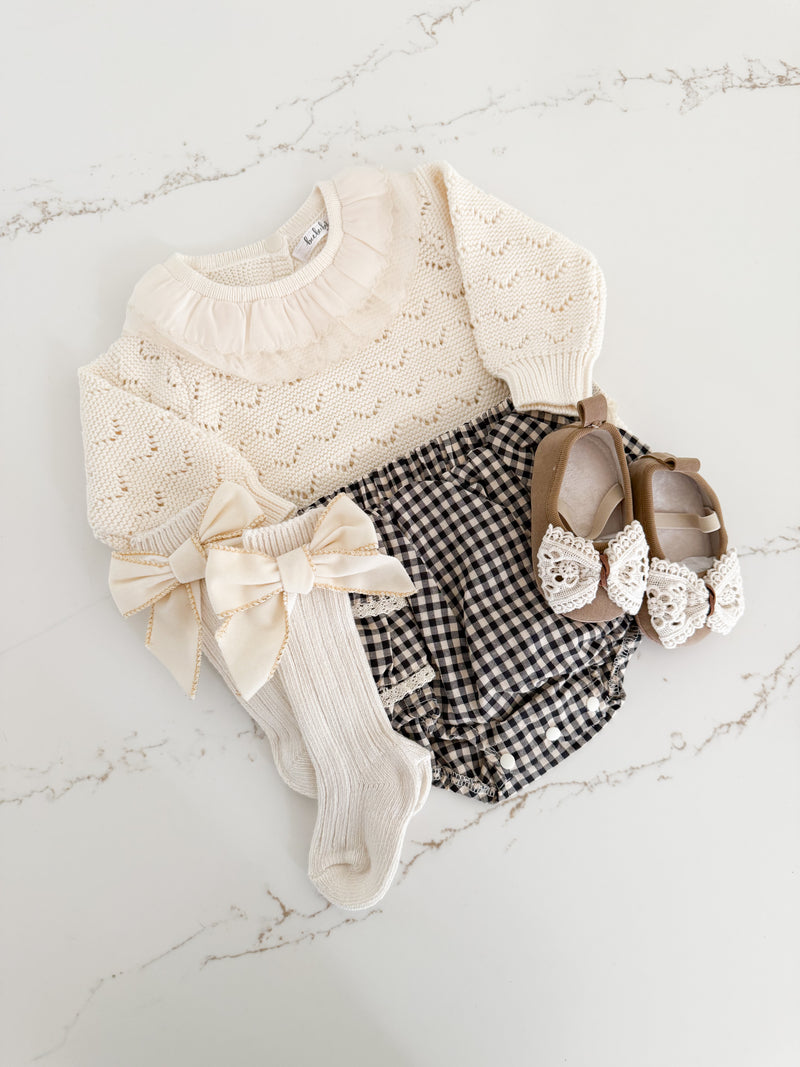 Textured Knit Romper