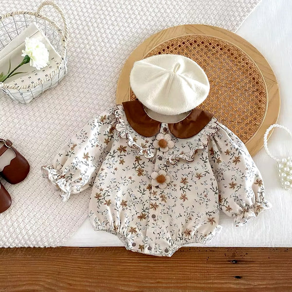 Marigold Floral Romper