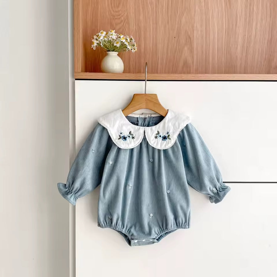Enid Embroidered Romper – BeeBeeBabyBoutique