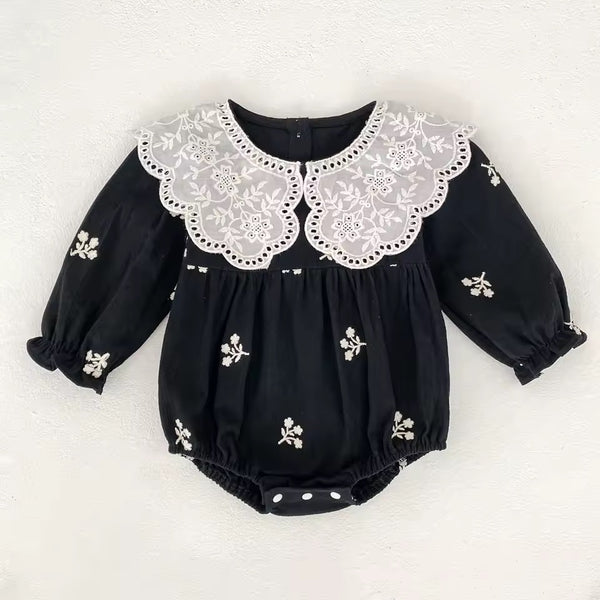 Holiday Collection - Melanie Embroidered Romper