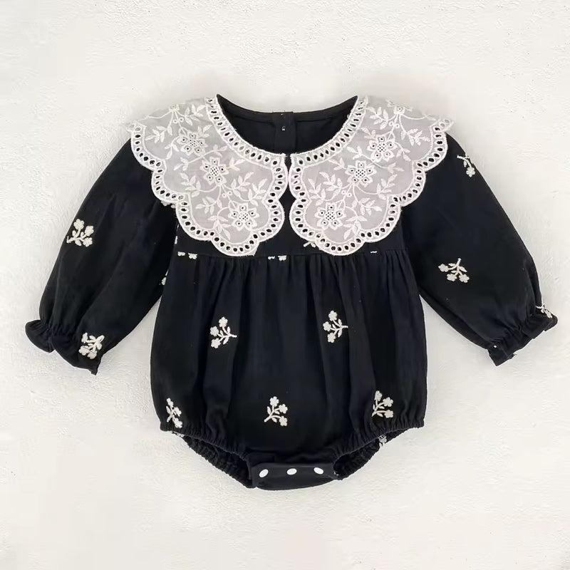 Holiday Collection - Melanie Embroidered Romper
