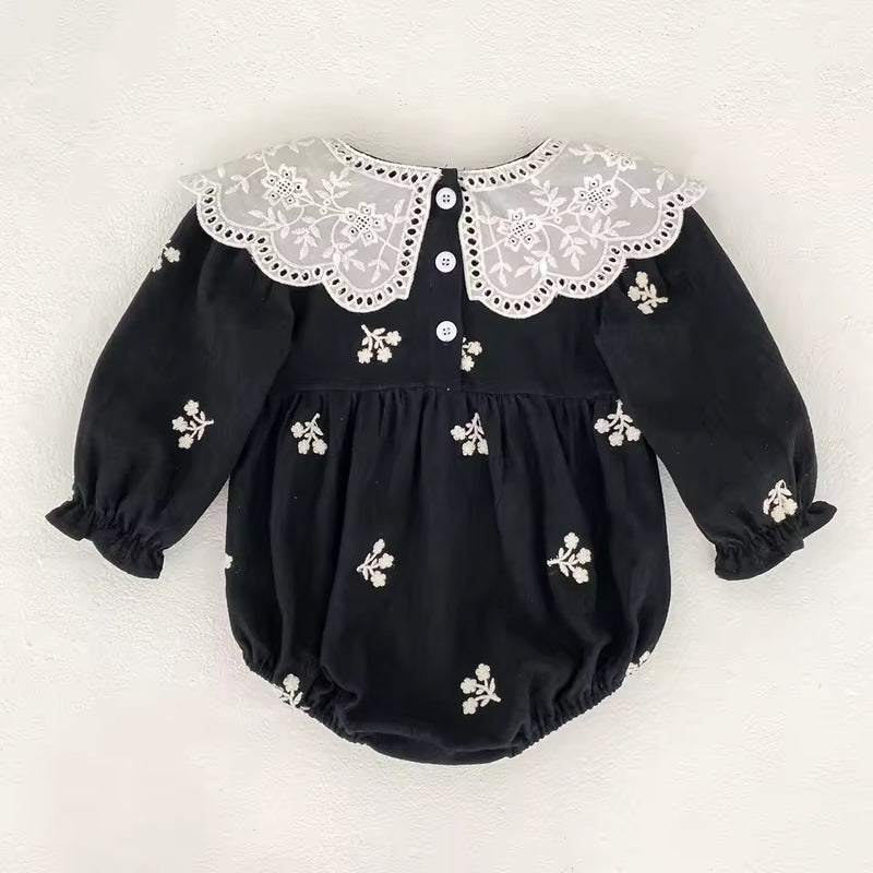 Holiday Collection - Melanie Embroidered Romper