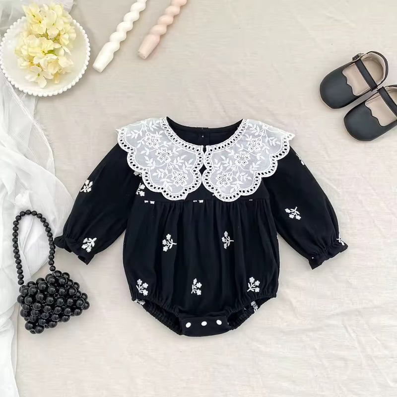 Holiday Collection - Melanie Embroidered Romper