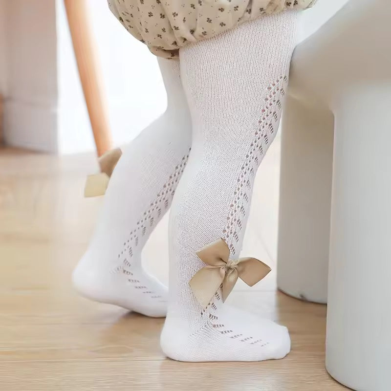 Hollow Out Bow Tights