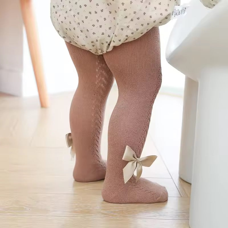 Hollow Out Bow Tights