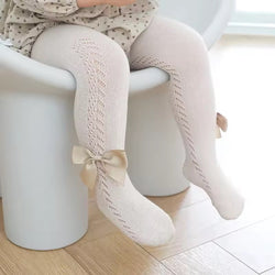 Hollow Out Bow Tights