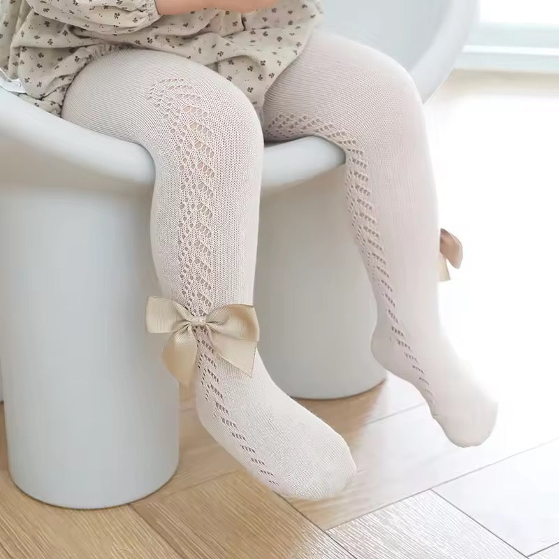 Hollow Out Bow Tights